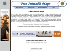 Tablet Screenshot of free-printable-maps.com